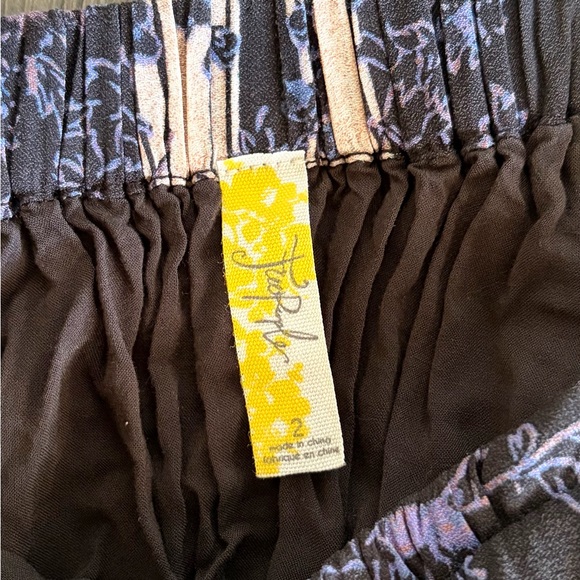 Free People Black and Blue Backless Dress - Picture 4 of 6